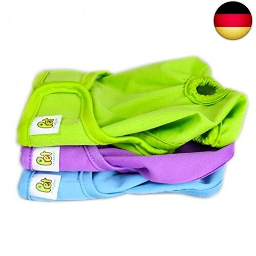 PET MAGASIN Wiederverwendbare Hundewindeln [3er Packung] Hygienische