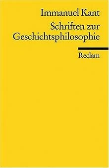 Schriften zur Geschichtsphilosophie von Immanuel Kant | Buch | Zustand gut