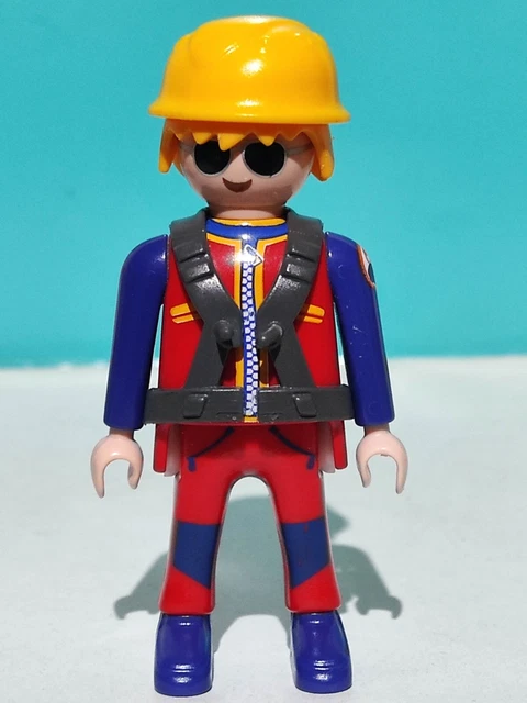 PLAYMOBIL FIGURA ESCALADOR Escalada Rescate Helicoptero Monta a