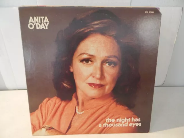 ANITA O'DAY The Night Has A Thousand Eyes 1983 Jazz Vocal LP Record Vinyl