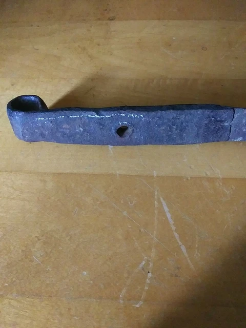 1 Wrought iron hinge strap barn door decor Vintage Antique hand wrought 26" 3