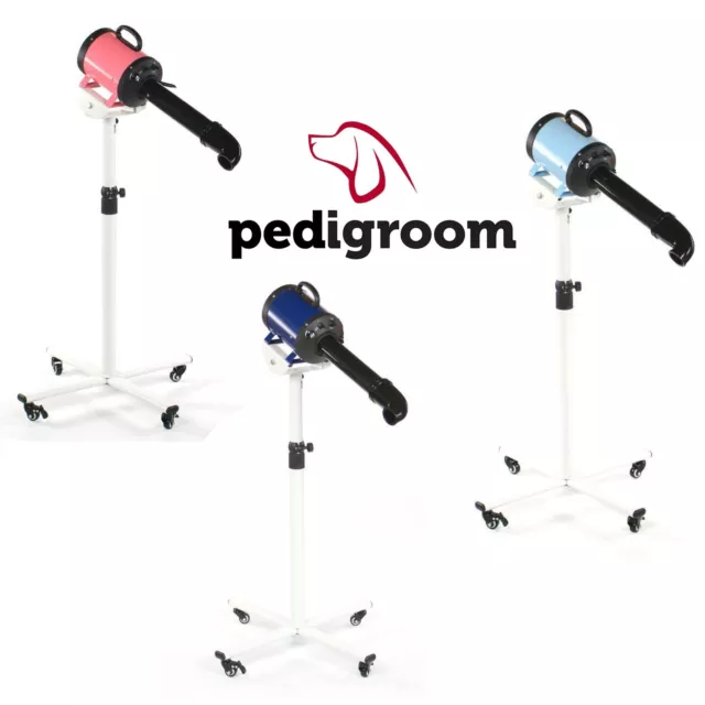 Dog Hair Dryer Pet Blaster Blower on Stand by Pedigroom Variable Wind Settings