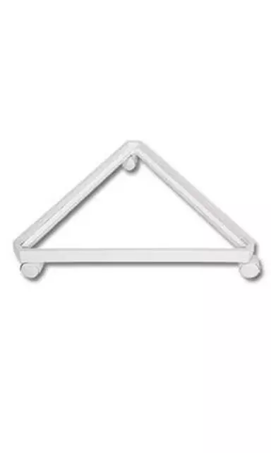 White Triangle Grid Base with Casters (Use with Existing 3” on Center Wire Grid