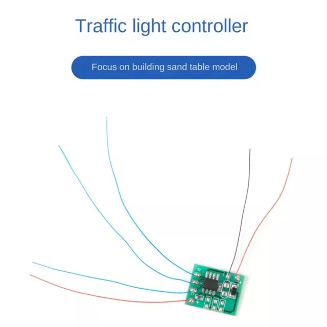 2X(3Pcs HO N Scale Model Electric Circuit Board Traffic Light Signal Model HO Sc 3