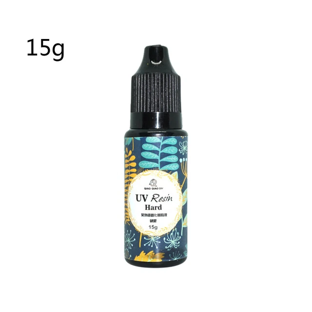 UV Transparent Resin Hard Crystal-Clear Glue DIY Curing Epoxy Resin Jewelry 15g