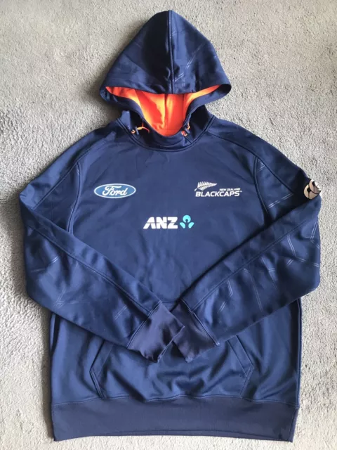 Canterbury New Zealand Blackcaps Rugby Navy Blue Hoodie Mens XL