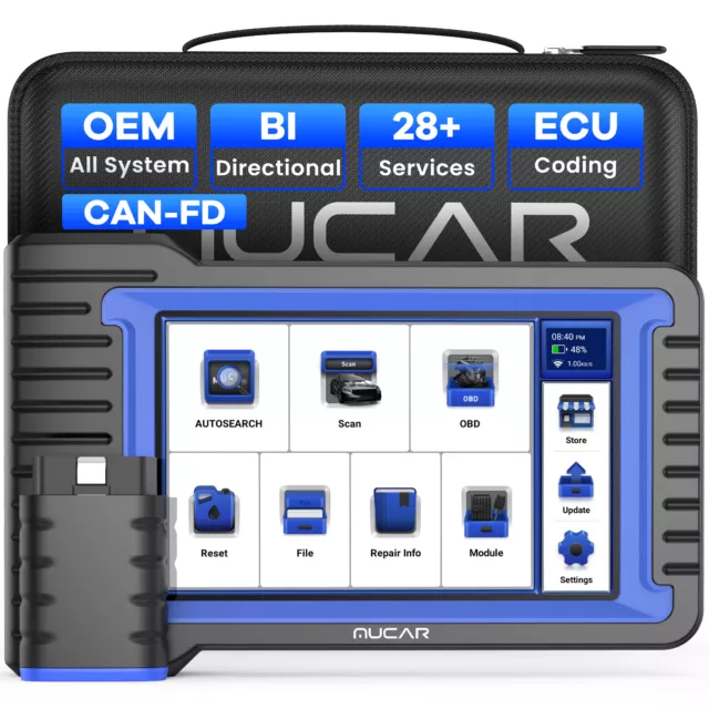 2024 MUCAR VO7S Car OBD2 Scanner All System Diagnostic Tool IMMO Key Coding