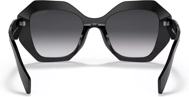 Prada PR 16WS 1AB5D1 Black Plastic Geometric Sunglasses Grey Gradient Lens 3
