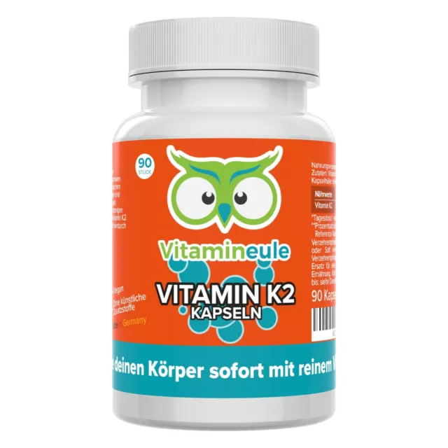 Vitamin K2 Kapseln - 200 µg MK7 All Trans vegan - hochdosiert - Vitamineule