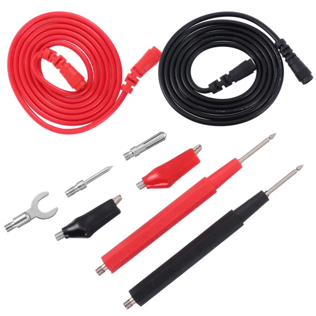 Set Cavi Per Multimetro Con Clip A Coccodrillo - Pinze, Sonde E Ganci Per Test Elettrici, DIY E Laboratorio - Foto 13