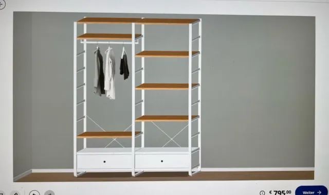 Kleiderschrank Schrankkombination „Elvarli“ Ikea
