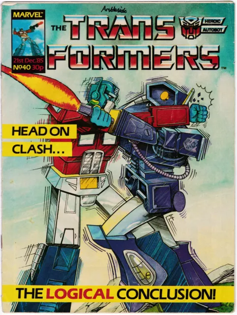 TRANSFORMERS #40; GD, Marvel UK 1985; Comic Comics