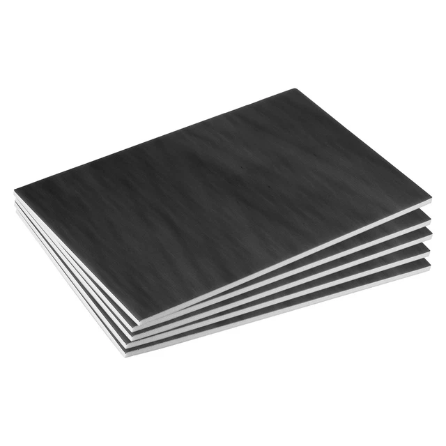 Hoja de espuma de 12"" x 16"" para tablas de espuma artesanales hojas de papel de espuma, negra 5 piezas