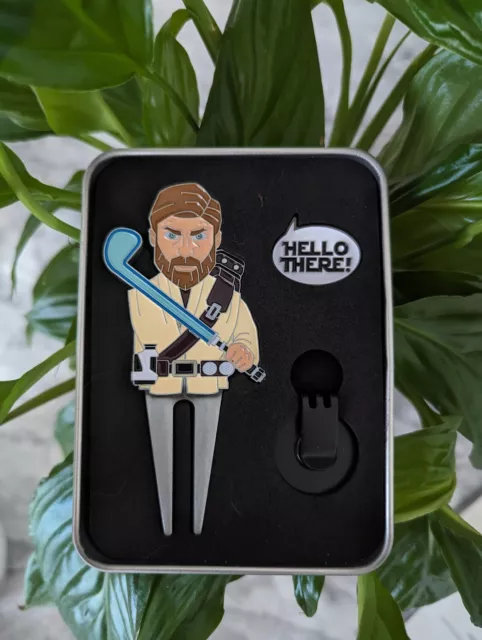 Obi-wan Kenobi Golf Tour Divot Tool Ball Marker And Hat Clip Gift Set Star Wars