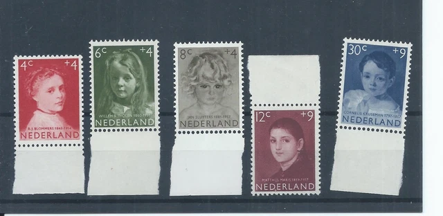 Netherlands stamps.  1957 Child Welfare MNH portraits SG 857 - 861 (AC516)