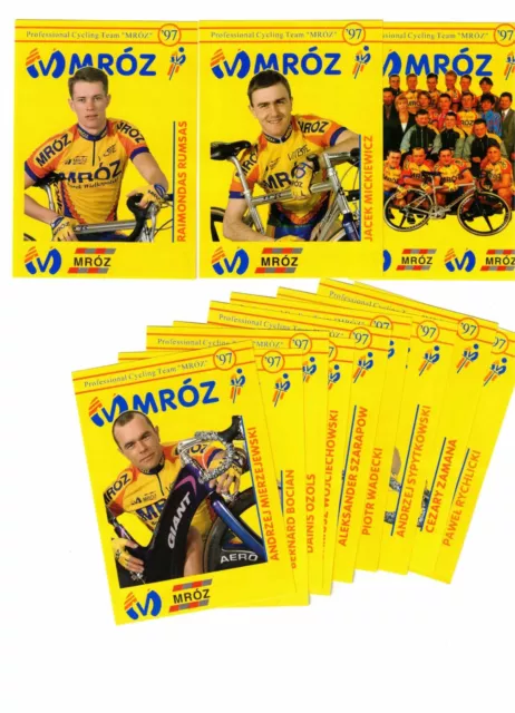 Cyclisme Carte Mroz 1997