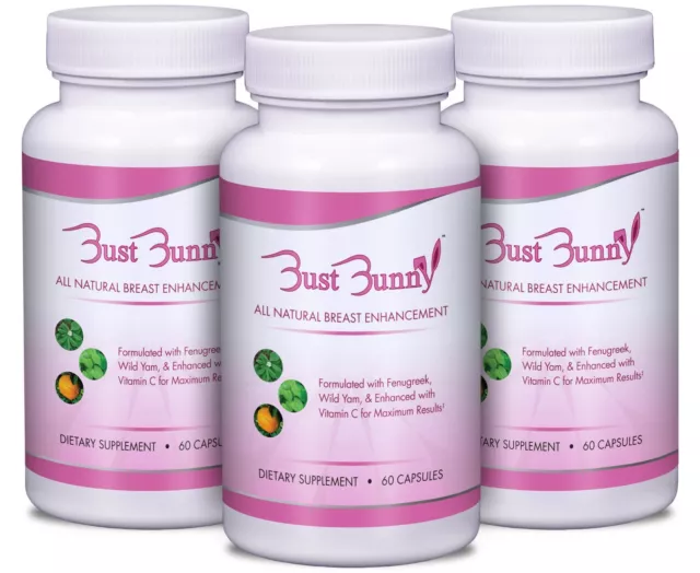 AS SEEN ON TV - BUST BUNNY Breast Enhancement Supplement - 3 month supply
