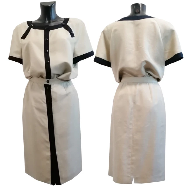 Completo Valentino Studio vintage in seta, anni 90. Tailleur completo donna