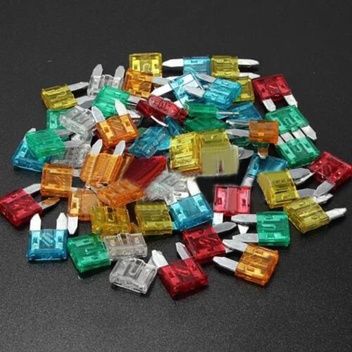 Fusibles Automobiles Rectangle - Set De 20 Pièces (20A 30A 40A 50A 60A) - Type Japon/États-Unis - Protection Circuit