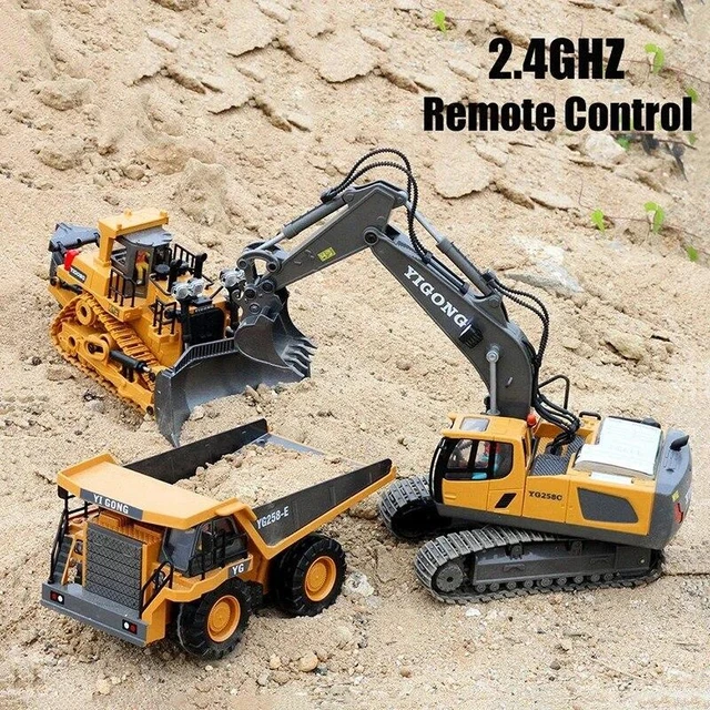 Remote Control Car RC Children Toys Boys Radio Excavator Dump Truck Bulldozer El