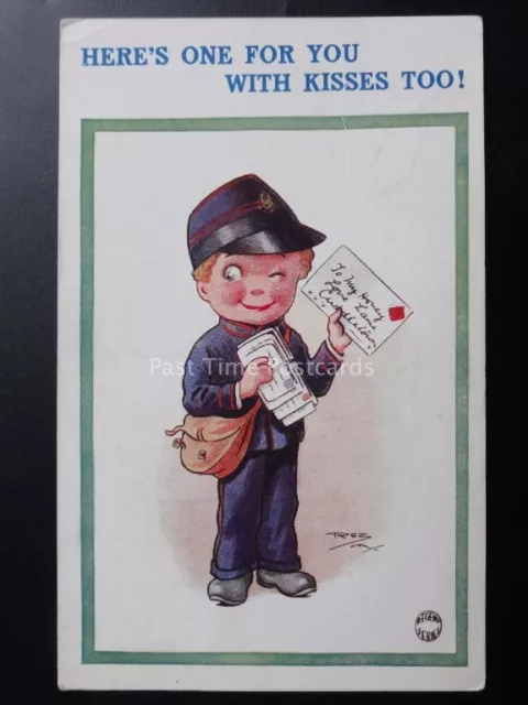 Reg Maurice: Royal Mail Post Theme HERE'S ONE FOR YOU WITH KISSES TOO!...c1926