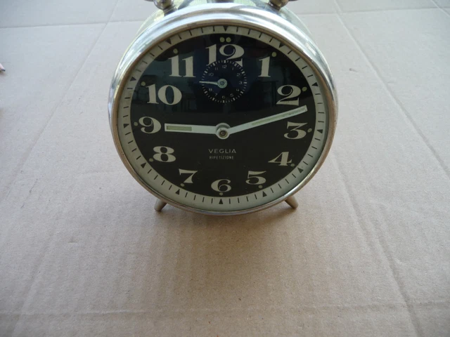 Sveglia Da Tavolo Veglia " Ripetizione " Vintage Sveglia Da Tavolo Veglia " Ripetizione " Vintage