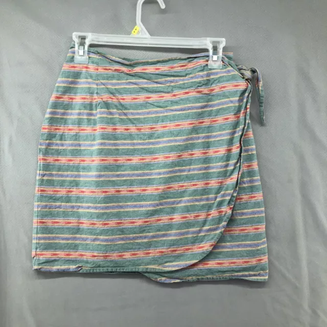 Vintage Tracy Evans Green Striped Skirt Size S Women