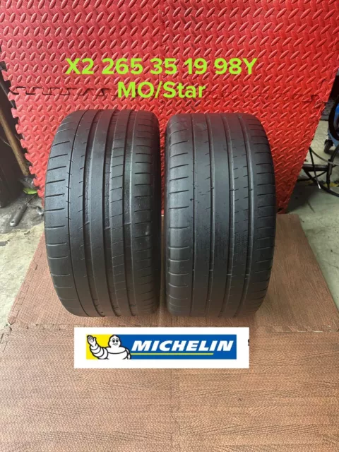 265 35 19 MICHELIN PILOT SUPER SPORT. X2 Tyres.