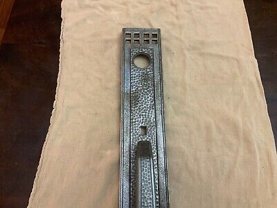 Large Front Door Plate Handle Pull Hammered Brushed Nickel 18 3/4” long 5 lbs 3