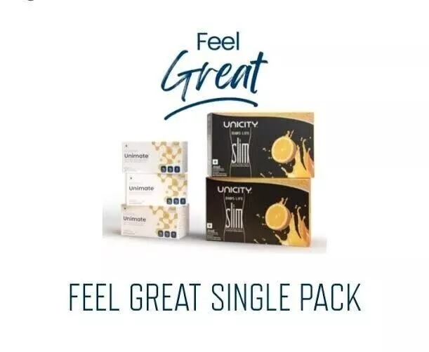 Unicity FEEL GREAT PAQUETE (3 x jengibre de limón UNIMATE y 2 x Bios Life DELGADO) - DATE PRISA