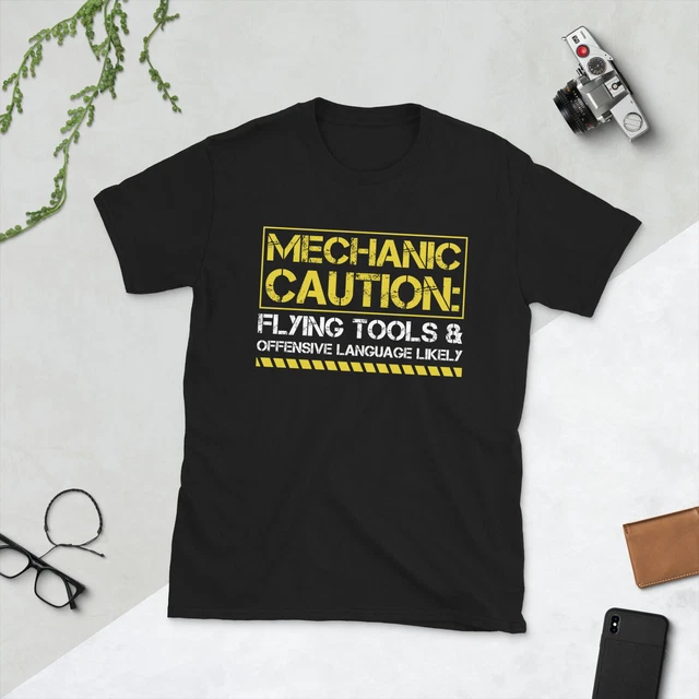 T-shirt unisex a maniche corte da garage per corse di drag racing da uomo