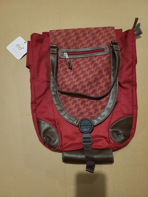Korbie Diaper Bag Baby Infant Portable Bassinet Changing Pad Burgundy NEW w/Tag