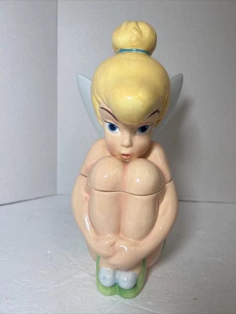 Vintage Disney Tinkerbell Sitting Cookie Jar RARE Retired 12" Vintage Disney Tinkerbell Sitting Cookie Jar RARE Retired 12"