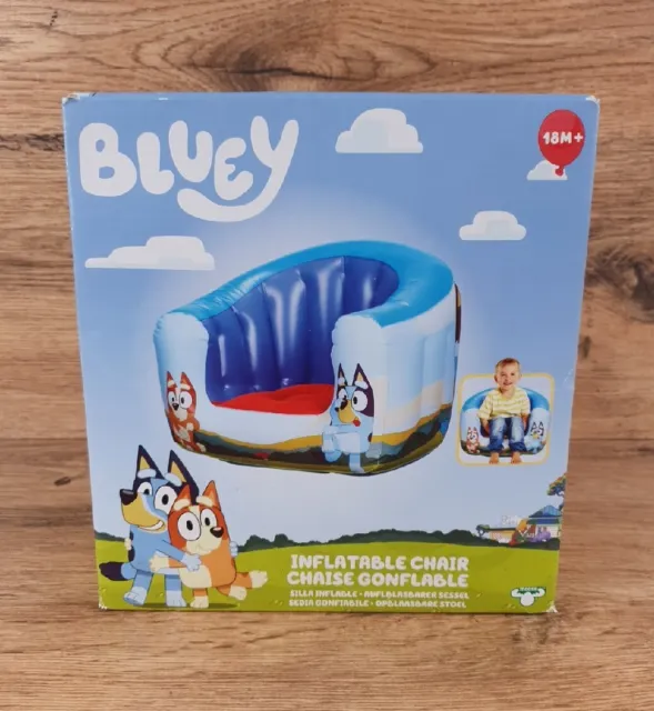 Poltrona gonfiabile blue per bambini blua e bingo leggera nuovissima in scatola