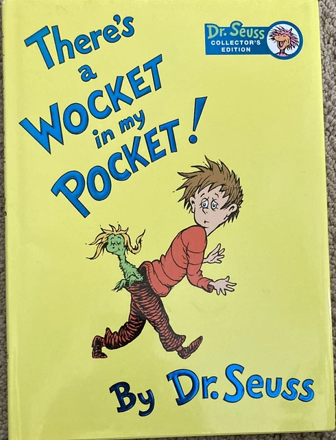 Wocket THERE'S A WOCKET in My Pocket by Dr Seuss HC d/j Kohls Cares for Kids £ ...
