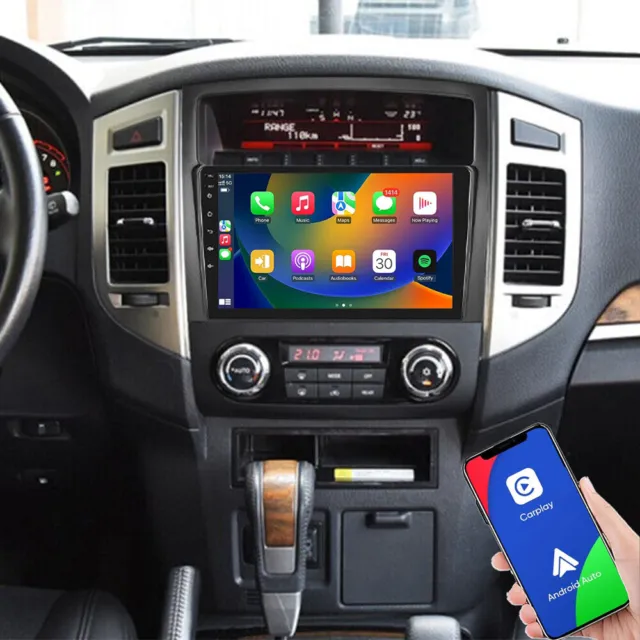 Android 13 Car GPS Stereo Radio CarPlay For Mitsubishi Pajero 2006-2014 Rockford
