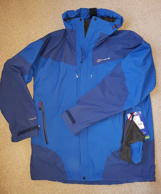 BERGHAUS LIGHT TREK hydroshell jacket waterproof bnwt mens XL