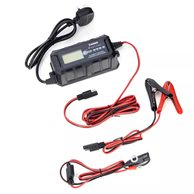 Warrior Motorcycle/Motorbike/Bike/ATV/Car Battery Charger/Conditioner - 6V/12V