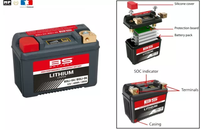 Batterie Lithium BS BATTERY BSLI-04/06 XXX1 Aprilia RSV4 100 R 2010-2014