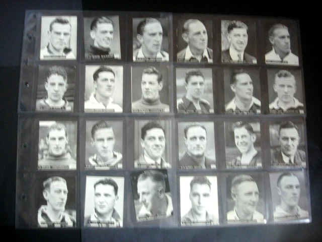 Topical Times Card Set - 1938  Footballers - Full Set - Ex/Con.