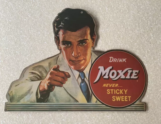 Drink Moxie Soda Beverage Paper Poster Sign NEW Advertisement