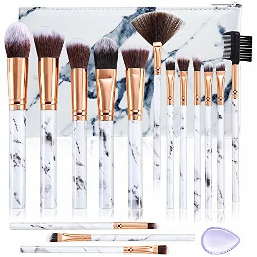 Pennelli Make Up FILY DUAIU 15 Pennelli Professionali Sintetici di Alta Qualità