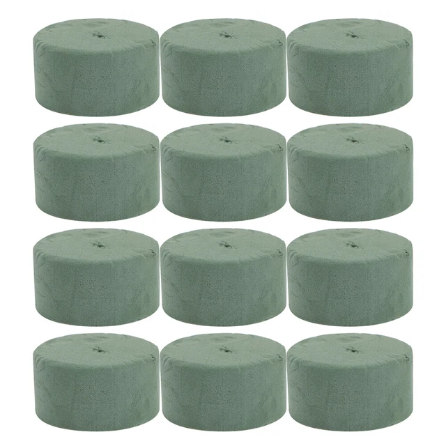 12 PIEZAS Pasta de corte Embalaje de flores Absorbe lodo Agua Verde