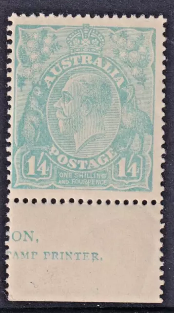 KGV - Turquoise- Blue (Single Watermark) *MINT UNHINGED* ACSC 128A (CV $675)