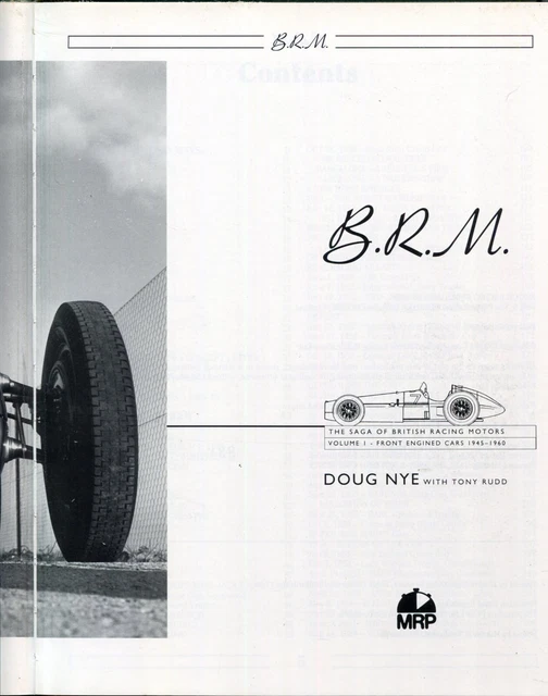 【F1】BRM Front Engined Cars 1945-60 Vol.1 BRM FRONT ENGINED Cars 1945-60 Vol 1 The Saga of British