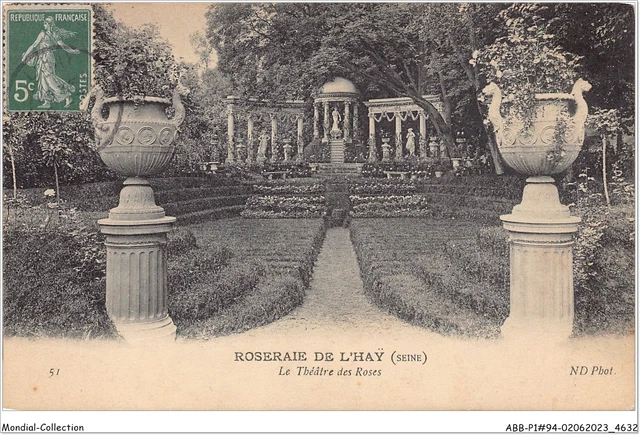 ABBP1-94-0084 - roseraie de L'HAY-LES-ROSES - le théatre des roses