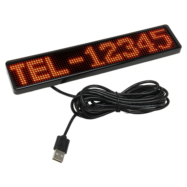 App Control LED Sign 12x72 Dots Flexible USB 5V LED Matrix Panel