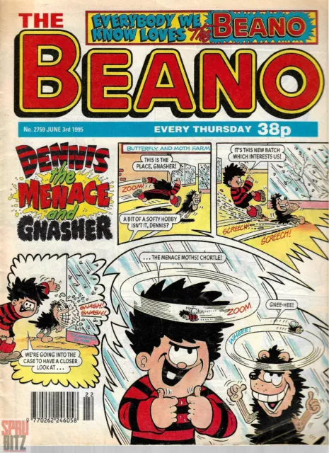 The Beano Comic #2759 3rd JUN 1995 / UK Weekly Comics D.C. Thomson British rare