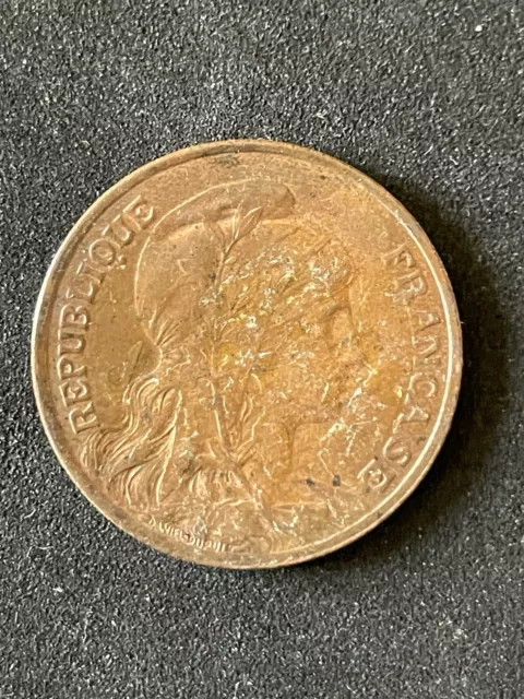 Ancienne pièce FRANCE de 10 centimes - 1914 - DUPUIS - Bronze