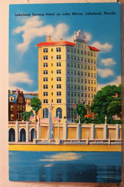 Florida FL Lakeland Terrace Hotel Postcard Old Vintage Card View Standard Postal